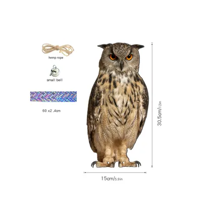 Produktbild von INF Eulen-Vogelabwehr-Glockenanhänger