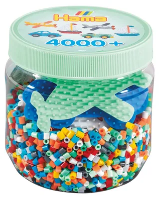 Produktbild von Hama Beads 2053, Bastelset für Kinder, 5 Jahr(e), Mehrfarbig, 4003 Stück(e)