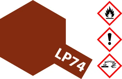 Produktbild von Tamiya LP-74 Erdbraun Matt 10ml Kunstharzfarbe