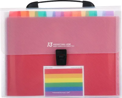 Obrázek produktu pro Rozšiřující pořadač CANDeal s 13 přihrádkami, harmonikový pořadač, přenosný organizér na papíry pro domácnost, školu a kancelář, velikost Letter/A4