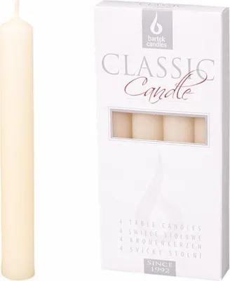 Obrázek produktu pro Nohel Garden Svíčka CLASSIC KÓNICKÁ matná 17cm 4ks