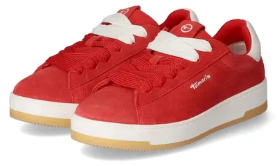 Produktbild von Tamaris Damen Sneaker Rot Rauleder Größe: 42