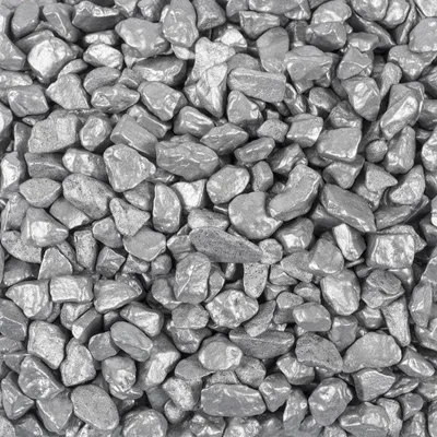 Produktbild von DEKOSTEINE metallic 9-13mm. 1kg. SILBER