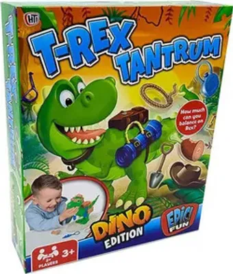 Produktbild von T-Rex Stapelspiel, Geschicklichkeitsspiel für Jungen, 3-11 Jahre, 27x22x6 cm