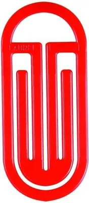 Produktbild von Büroklammern King Klip mit Bogen 25/30mm VE=100 Stück rot