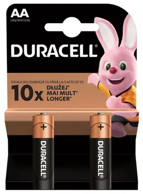 Obrázek produktu pro Duracell Basic LR6 AA, alkalické baterie, 2 kusy