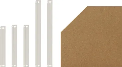 Produktbild von shelfplaza HOME 70x40 cm Fachboden-Set Eckregal in weiß für HOME Eckregale