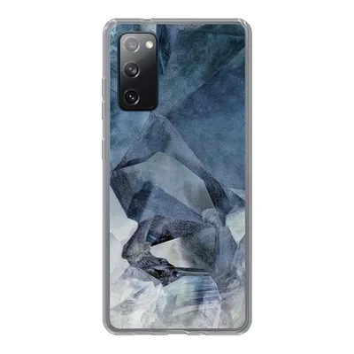 Produktbild von MuchoWow® Handyhülle Schutzhülle Hülle für Samsung Galaxy S20 FE Naturstein - Blau - Chic Silikon Softcase Handy Hülle - Abdeckung