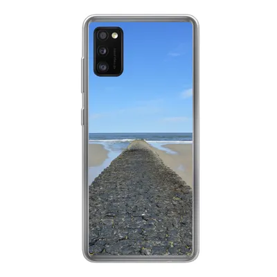 Produktbild von MuchoWow® Handyhülle Schutzhülle Hülle für Samsung Galaxy A41 Nordsee - Strand - Wasser Silikon Softcase Handy Hülle - Mobiltelefon