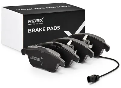 Produktbild von RIDEX 402B0215 Bremsbeläge Satz Vorne für AUDI A4 Avant (8K5, B8) A5 Sportback (8TA) A4 Limousine (8K2, B8) A5 Coupe (8T3) A4 Allroad (8KH, B8)