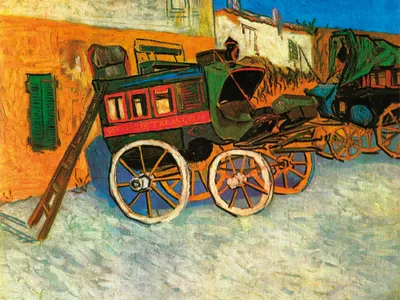 Obrázok produktu pre Vincent Van Gogh Art Print Obraz - Dostavník z Tarasconu, 1888 (60 x 80 cm)