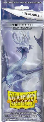 Image de 10 x 100 Dragon Shield Perfect Fit - Clear - Sealable Sleeves (1000 Sleeves)