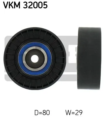 Produktbild von SKF VKM 32005 Umlenkrolle Keilrippenriemen für FIAT COUPE (FA/175) Strada Pickup (178) BRAVO I (182) MAREA Weekend (185) PALIO Weekend (178DX)
