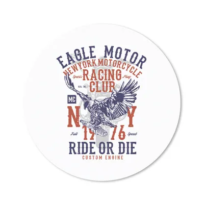 Produktbild von MuchoWow® Mauspad Mousepad Mancave - Motor - Adler - Vintage 50x50 cm - Mousepads - Maus Mat - Pad - Mausunterlage - Vinyl