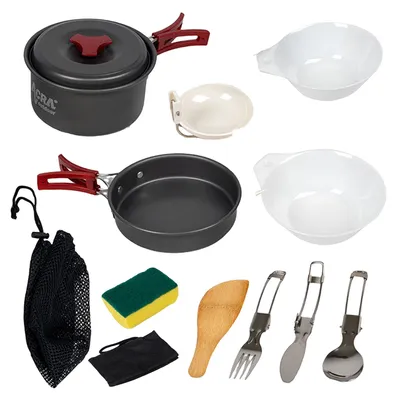 Obrázek produktu pro Acra C20 camping set nádobí alluminium pro 1-2 osoby