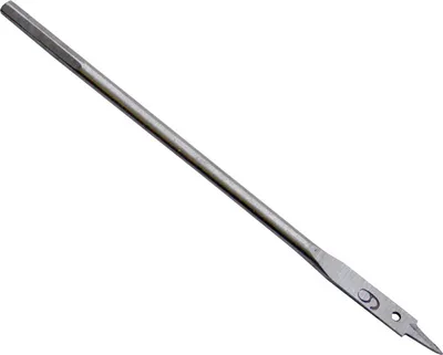 Produktbild von Holzbohrer mit Flachkopf und Sechskantschaft, 6 mm Durchmesser, 150 mm Länge