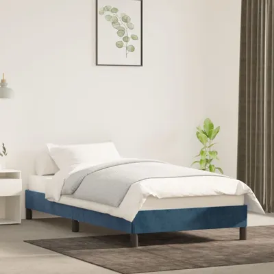 Obrázek produktu pro Maison Exclusive - Postel bez matrace tmavě modrá 90x200 cm samet