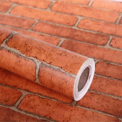 Obrázek produktu pro Samolepicí tapeta červená cihla 0,45m x 10m samolepicí fólie cihlový vzor nástěnný dekor