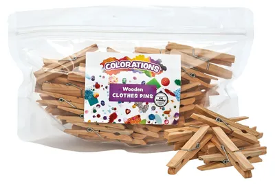 Immagine prodotto di Colorations - Mollette in legno - 48 pezzi