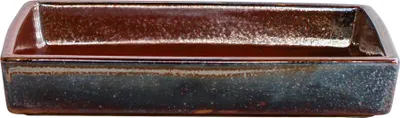 Zdjęcie produktu dla VERLO głęboki prostokątny talerz 22,5 x 17,5 cm FLAME – talerz do zupy i makaronu