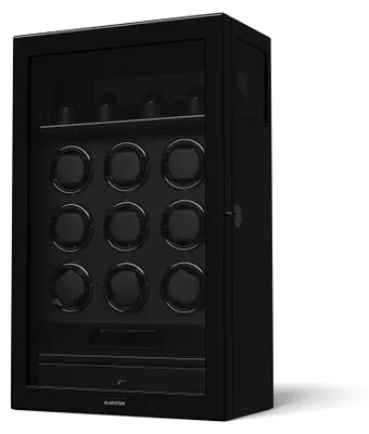 Obrázek produktu pro Klarstein SecureTouch natahovač hodinek, 9+4 hodinky, motor Mabuchi, klavírní lak, 41 režimů, zámek, LED diody