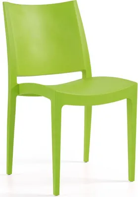 Image de Chaise de restaurant en POLYPROPYLENE vert pour Exterieur