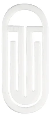 Produktbild von Büroklammern King Klip mit Bogen 62mm VE=50 Stück weiß