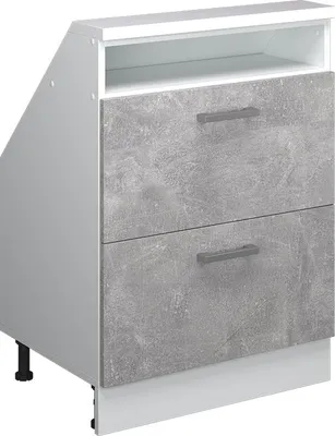 Produktbild von Dachschrägenschrank Vicco Rion Beton mit 2 Schubladen, Model 56094