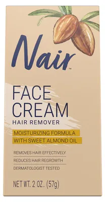 Obrázek produktu pro Nair | Depilační krém - 57 G - hydratační - olej ze sladkých mandlí - odstraňovač chloupků