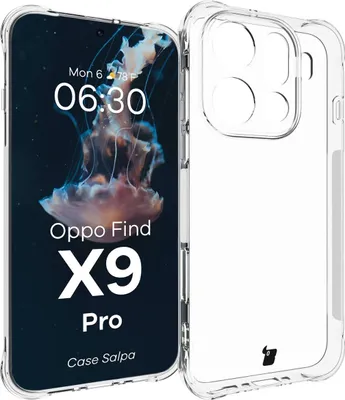 Produktbild von Flexible Handyhülle für Oppo Find X9 Pro, Bizon Case Salpa, Transparent