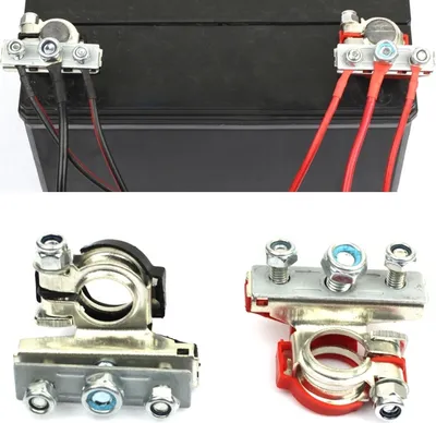 Obrázek produktu pro FOXSUR 1 párové automobilové baterie Kabelové svorky Clamp konektory Kit