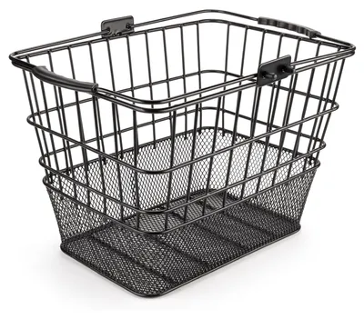 Image de Panier de vélo pour guidon - Amovible et robuste - Noir
