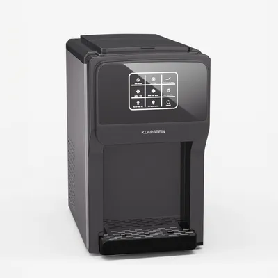 Produktbild von Klarstein ArcticBlend 3in1 Eiswürfelmaschine – 20 kg/24 h, Kugeleis & Crushed Ice, Wasserspender, 6-Liter-Wassertank, Edelstahl, Eiswürfelbereiter, Ice Maker, Dunkelgrau