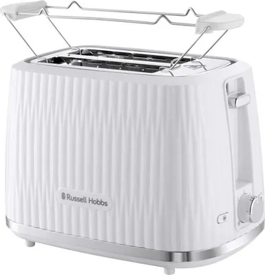 Zdjęcie produktu dla Toster RUSSELL HOBBS EDEN, 800 W, 2 szczeliny, Funkcja rozmrażania, Biały