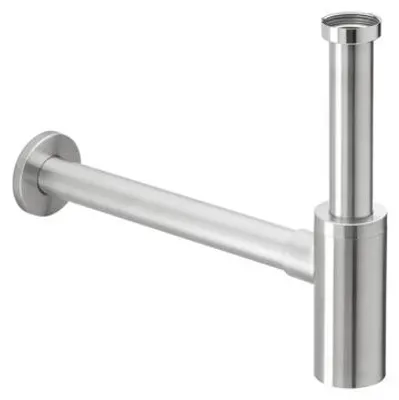 Immagine prodotto di Herzbach LIVING Sifone rotondo con finitura in acciaio inossidabile