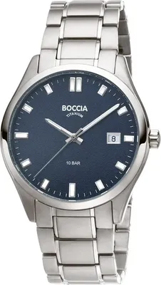 Boccia 3669-04 Herren-Armbanduhr Titan Blau 1