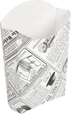 Immagine prodotto di Scatola di cartone per patatine fritte TIMES 165g 200 pezzi.