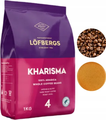 Image de Lofbergs Kharisma Arabica intense café en grains 1kg