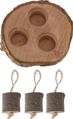 Produktbild von Holz Hamster Futtersuche Spielzeug Applewood Dekoration reduzieren Langeweile Meerschweinchen Fütterung für Chinchilla kleines Tier