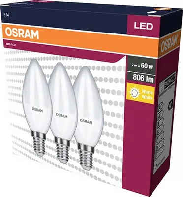 Obrázok produktu pre Osram 4058075385207, 7 W, 60 W, E14, 806 lm, Teplá biela