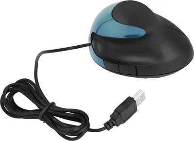 Obrázek produktu pro 1600DPI USB vertikální drátová myš Ergonomický design opěrka zápěstí Herní myš pro PC Laptop modrá