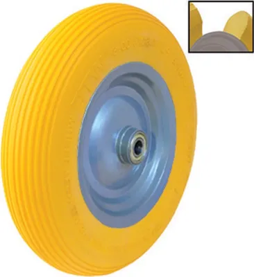 Produktbild von WheelTech 9062001 Schubkarrenrad Polyurethan4.00-8 Metallfelge Kugellager 160 kg