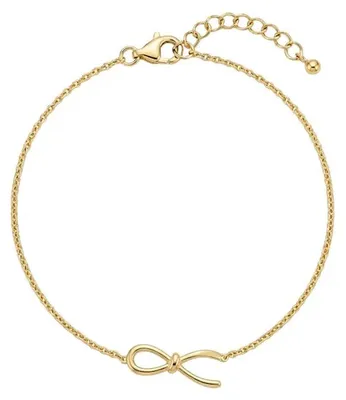 Produktbild von Suzan Gold® 925 Sterling Silber Armband Damen Schleife Unendlichkeitsknoten filigran elegant wasserfest Geschenk Infinity Knot Bracelet hochwertig