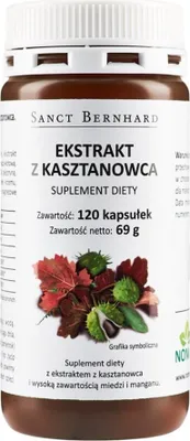 KRAUTERHAUS SANCT BERNHARD Ekstrakt z kasztanowca (120 kaps.)