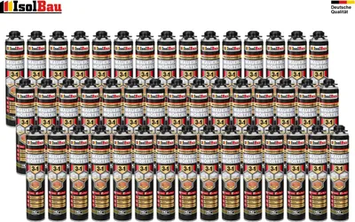 Mauermörtel Pistolenschaum Montageschaum PU-Mauermörtel Klebeschaum 48 x 750ml