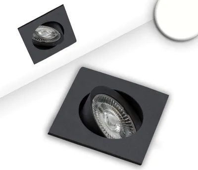 Produktbild von ISOLED LED Einbauleuchte Slim68 schwarz, eckig, 9W, neutralweiß, dimmbar