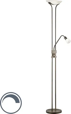 Produktbild von Trio Leuchten - Klassisch I Antik Klassische längliche Stehleuchte I Stehlampe I Standleuchte I Lampe I Leuchte antikrostfarben inkl. LED - Santo II Dimmer I Dimmbar I Wohnzimmer I Schlafzimmer - Metall Länglich - I (nicht austauschbare) LED