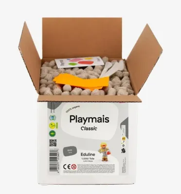 Produktbild von PlayMais Bastel Kreativität Eduline Classic Refill 1000 grau grey ab 3 Jahren