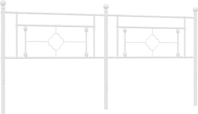 Produktbild von vidaXL Ersatz-Kopfteil Metall Weiß 200 cm