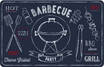 Produktbild von d-c-table® Tischset Rio Barbecue 44 x 29 cm, schiefer